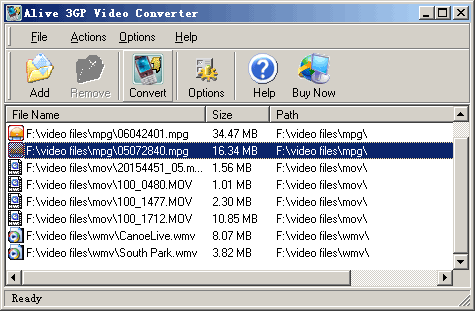 Alive 3GP Video Converter screenshot Alive 3GP Video Converter screenshot