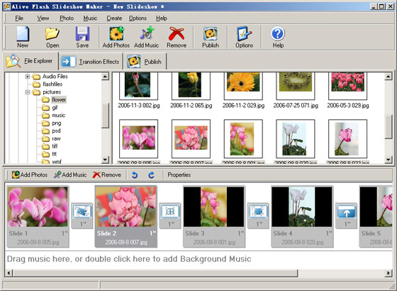 Windows 8 Alive Flash Slideshow Maker full