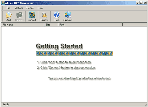 Alive MKV Converter screenshot Alive MKV Converter screenshot