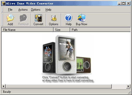 Alive Zune Video Converter screenshot